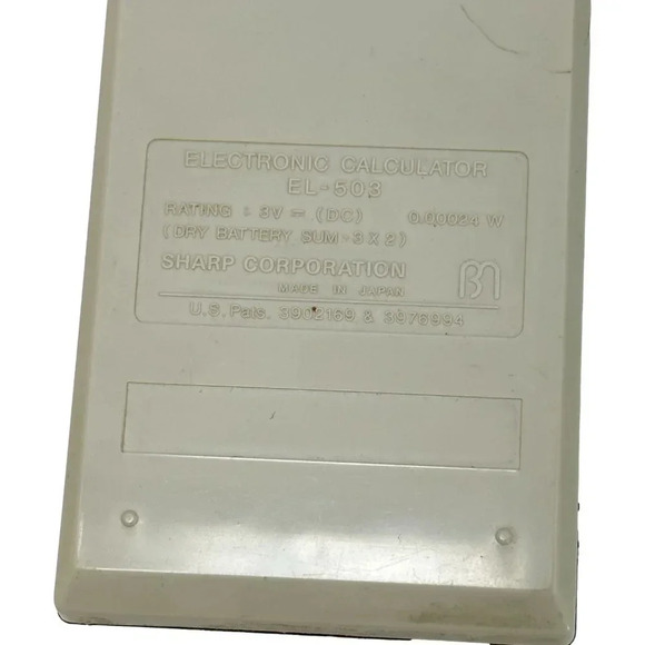 Sharp EL-5O3 Scientific Calculator Vintage circa 1979 Working Manual  with Box - Picture 6 of 12